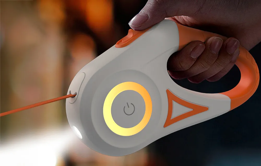 Smycz automatyczna LED Rojeco 5m